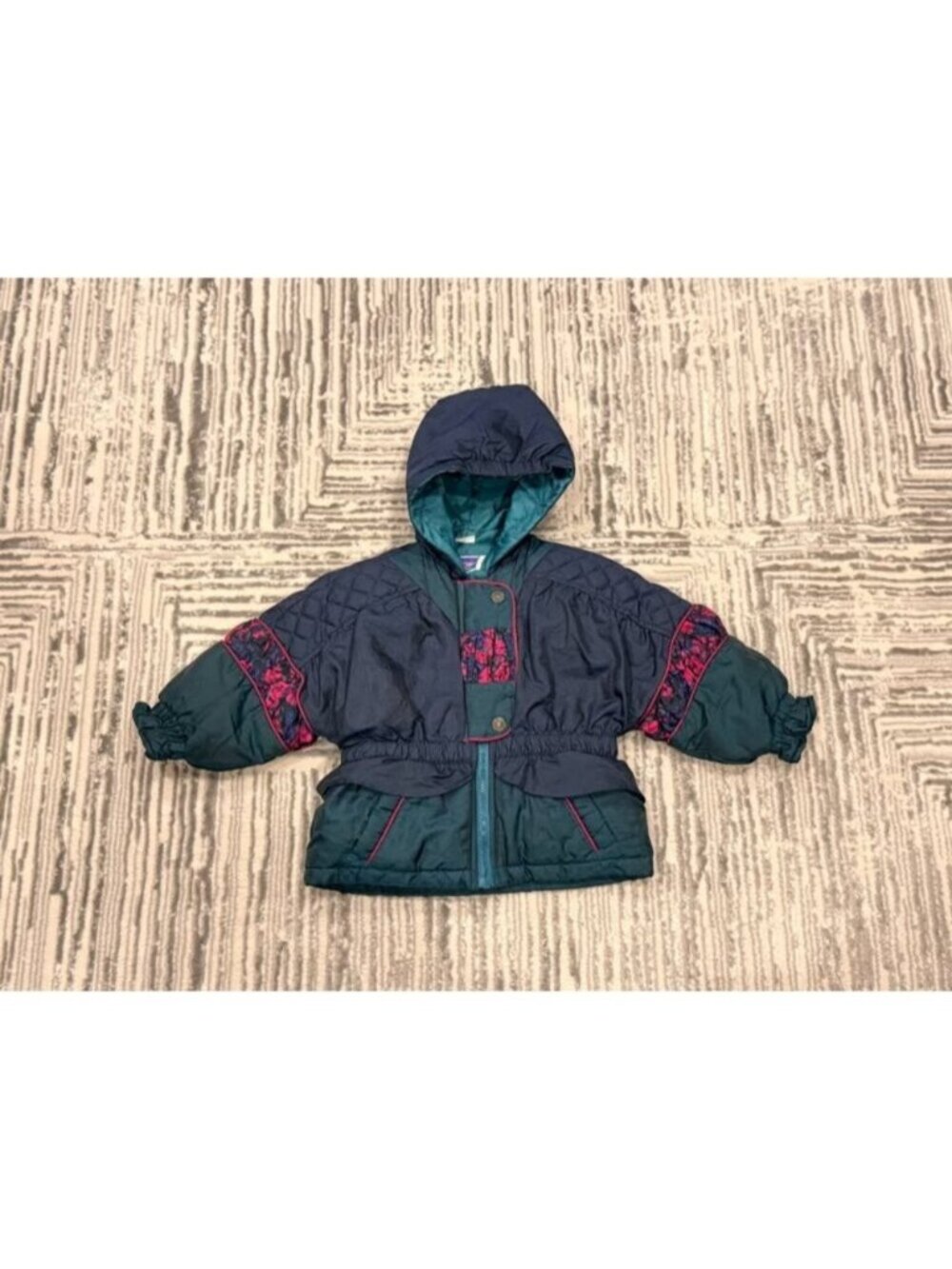 New Northcrest girl's Toddler size 3t Vintage puffer ski jacket